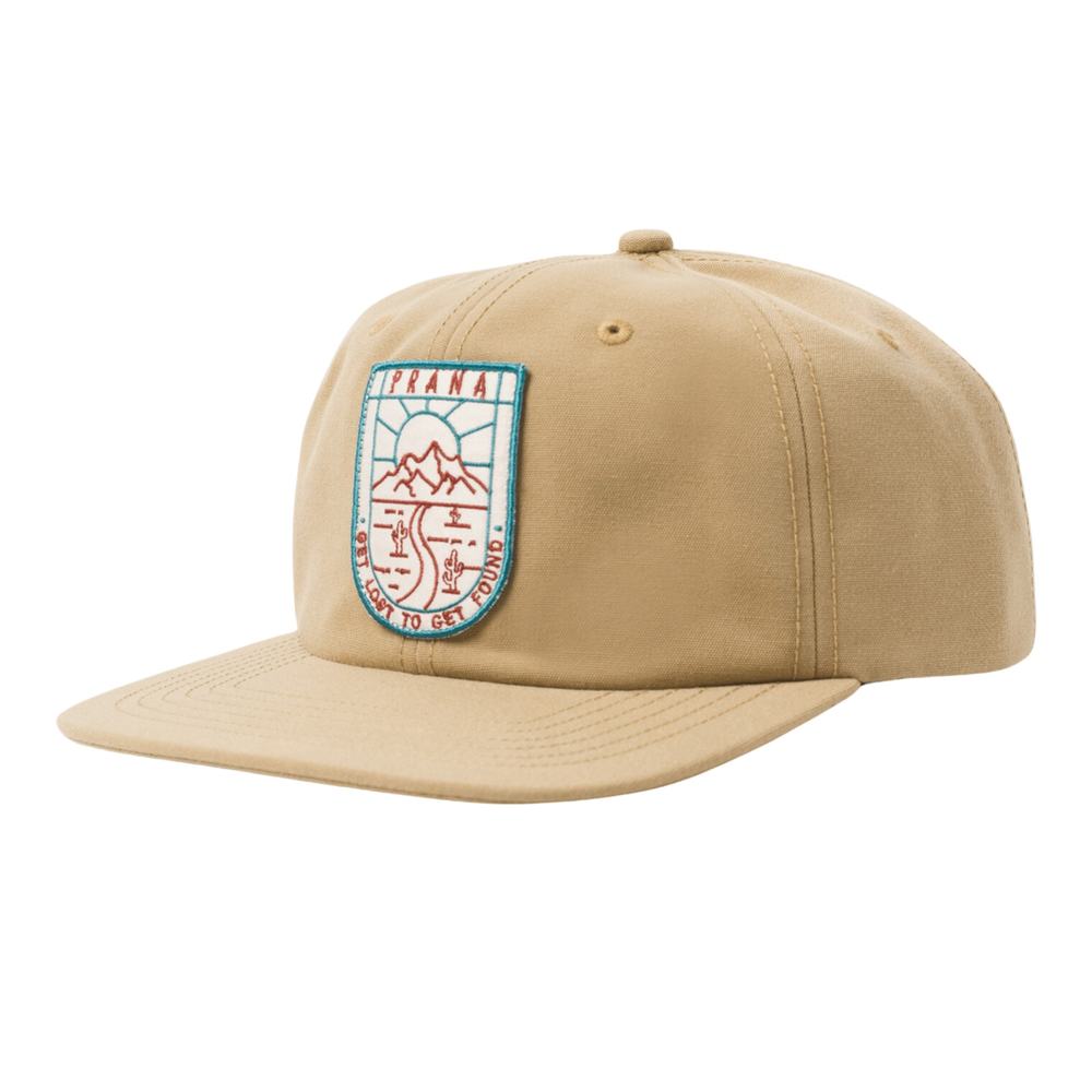 Prana Gazin Patch Hat - Nomad Get Lost To Get Found Snapback Cap